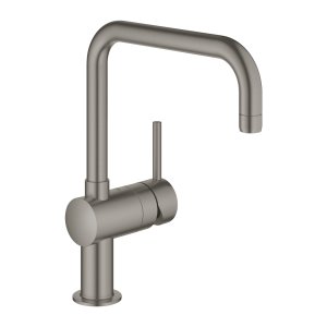 Plautuvės maišytuvas GROHE Minta U formos, matinio grafito spalvos (Brushed Hard Graphite)