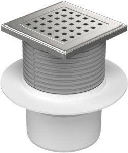 Trapas d110 Hydro plastikinis rėmelis, Gate grotelės, vertikalus 12,5x12,5cm