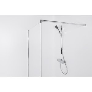 Dušo sienelė Brasta Glass EMA 1195-1208x2000 skaidrus stiklas