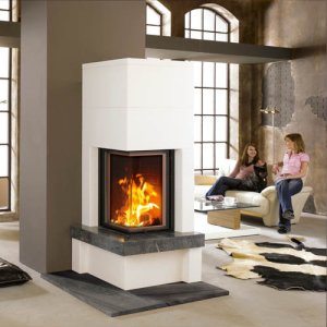 Plieninis židinio ugniakuras SCHMID EKKO L 45(45)80 H (510 x 1565 x 530); 3,2-7,1kW