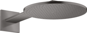 Dušo galva su laikikliu iš sienos AXOR ShowerSolutions 300 1jet, šlifuoto juodo chromo spalvos (Brushed Black Chrome)
