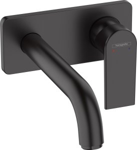 Praustuvo maišytuvas HANSGROHE Vernis Shape 207, iš sienos, be dugno vožtuvo, spalva - juoda matinė