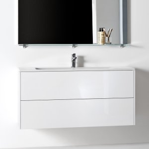 Spintelė su praustuvu Laufen PRO S 1200x500x610 mm, plonas "slim" praustuvas, 2 stalčiai,  spintelės spalva - balta matinė