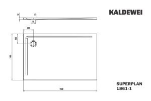 Dušo padėklas Superplan 1861-1 150x100