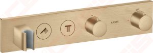 Potinkinio termostatinio modulio dekoratyvinė dalis AXOR ShowerSolutions 460/90, 2 funkcijos, šlifuotos bronzos spalvos (Brushed Bronze)
