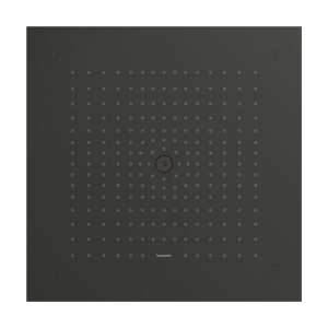 Dušo galva HANSGROHE Raindance E 400x400, 1 srovės, montuojama į lubas, spalva - šlifuoto juodo chromo (brushed black chrome)