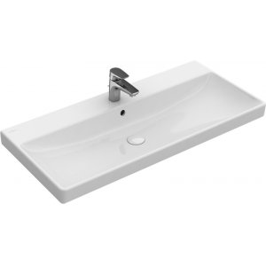 Praustuvas VILLEROY&BOCH Avento 800x470mm, skylė maišytuvui, „Ceramicplus“ danga
