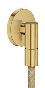 Potinkinė dušo žarnos jungtis AXOR Wall outlet Fine, šlifuoto aukso spalvos (Brushed Gold Optic)