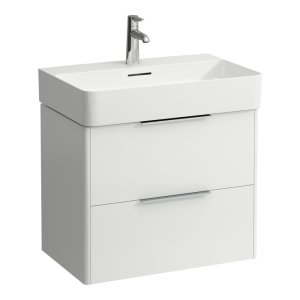 Spintelė praustuvui Laufen BASE 635x390x530 mm, su dviem stalčiais, praustuvui 810284,  spalva- balta blizgi