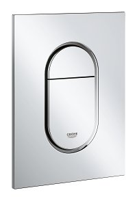 Potinkinis WC rėmas GROHE Rapid SL (3in1) su chromuotu Arena S mygtuku ir tvirtinimo elementais