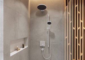 Dušo galva HANSGROHE Pulsify S 260, 1 srovės, spalva - balta matinė (matt white)