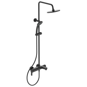 Vonios/dušo sistema Ideal Standard Cerafine O, Ø20cm lietaus galva,Ø100 rankinis dušas, spalva- juoda matinė