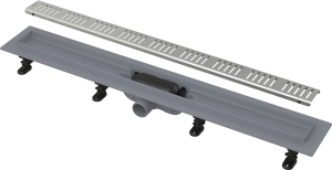 Dušo latakas Alcadrain APZ10 Simple, su nerūdijančio plieno grotelėmis, 550 mm, plastikinis