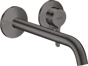 Praustuvo maišytuvas AXOR One 220 mm, iš sienos, šlifuoto juodo chromo spalvos (Brushed Black Chrome)