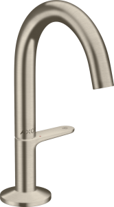 Praustuvo maišytuvas AXOR One Select 140 su su paspaudžiamu (push-open) dugno vožtuvu, šlifuoto nikelio spalvos (Brushed Nickel)
