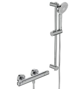 IDEAL STANDARD termostatinis Ceratherm T50 maišytuvas su dušo komplektu Idealrain Evo Round