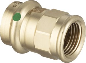 Sujungimas presuojamas 42x1.1/4" vidiniu sriegiu varinis