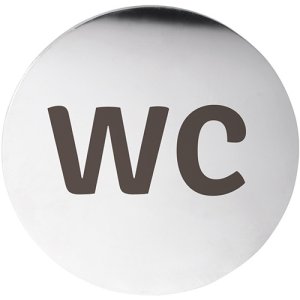 Piktograma "WC"  Bemeta Home, blizgus nerūdijantis plienas