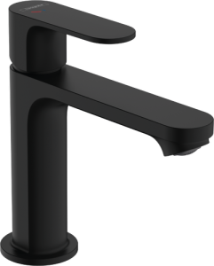 Praustuvo maišytuvas HANSGROHE Rebris S 110 CoolStart su dugno vožtuvu, spalva - juoda matinė (matt black)