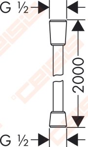 Dušo žarna HANSGROHE Isiflex 2 m