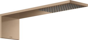 Dušo galva iš sienos AXOR ShowerComposition 110/220 1jet, šlifuoto raudono aukso spalvos (Brushed Red Gold)