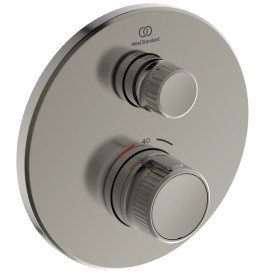 Dalis dekoratyvinė dušo maišytuvo Ideal Standard Navigo, termostatinė, spalva -silver storm, apvali