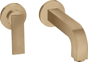 Praustuvo maišytuvas AXOR Citterio 220 mm, iš sienos, šlifuotos bronzos spalvos (Brushed Bronze)