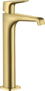 Pastatomo praustuvo maišytuvas AXOR Citterio E 250 su dugno vožtuvu, šlifuoto žalvario spalvos (Brushed Brass)