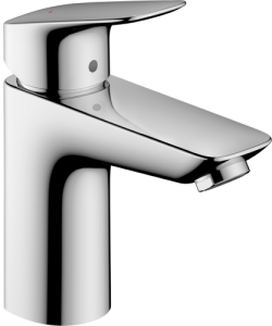 Praustuvo maišytuvas HANSGROHE Logis 100, su "push-open" dugno vožtuvu