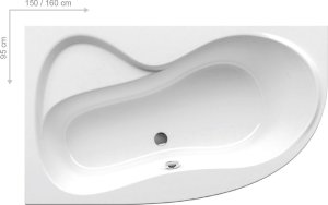Vonia Ravak Rosa 95, 150x95 cm (K)