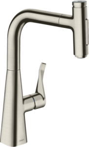 Plautuvės maišytuvas Hansgrohe Metris S M71 240,ištraukiama žarna,2jet. Ner.pl