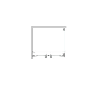 Dušo kabina Brasta Glass ERIKA 979-992x975-988x2000 skaidrus stiklas