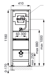 komplektas rėmas SLR22+nuleidėjas pisuaro SLP02K