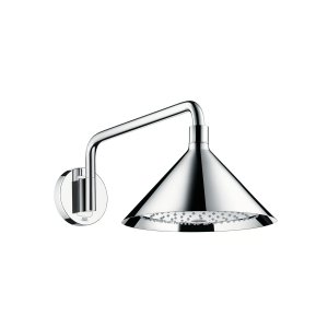 Dušo galva su laikikliu iš sienos AXOR Showers/Front, 240 2jet, chromo spalvos