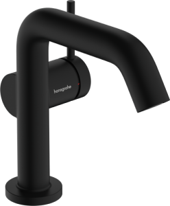 Praustuvo maišytuvas HANSGROHE Tecturis S 110 Fine CoolStart EcoSmart+, su "push-open" dugno vožtuvu, spalva - juoda matinė (matt black)