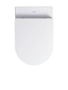 Pakabinamas unitazas Duravit Me By Starck Rimless + dangtis softclose, su Wonder Gliss danga