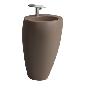 Praustuvas Laufen ILBAGNOALESSI 520x530x850 mm, montuojamas ant grindų, be angos maišytuvui, spalva -  Caffè matinė