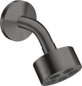 Dušo galva su alkūne iš sienos AXOR One 75 1jet EcoSmart, šlifuoto juodo chromo spalvos (Brushed Black Chrome)