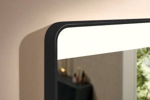 Veidrodis Hansgrohe Xarita Lite Q su LED apšvietimu, 600/30, matinis juodas