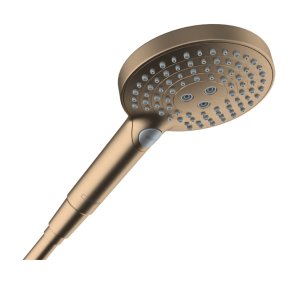 Rankinė dušo galva HANSGROHE Raindance Select S 120, 3 srovių, spalva - šlifuotos bronzos (brushed bronze)