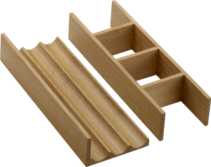Stalčiaus skirtukų rinkinys Hansgrohe IntraStoris, 340 mm stalčiams, 580x475 mm, natūralaus ąžuolo spalvos