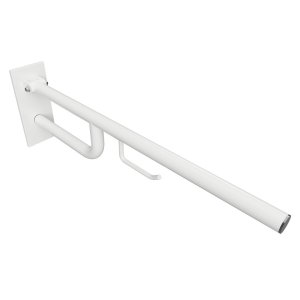 Atrama atlenkiama Bemeta Help 760 mm su tvirtinimo apdaila ir wc popieriaus laikikliu.