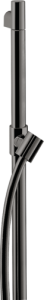 Dušo stovas AXOR Starck 0,9 m, su 1,60 m žarna, poliruoto juodo chromo spalvos (Polished Black Chrome)