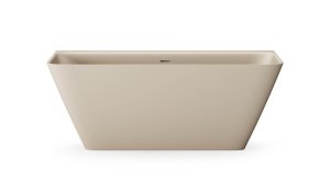 Vonia Quadro 1605x750 silkstone, glaudžiama prie sienos, Matte Caffelatte spalva