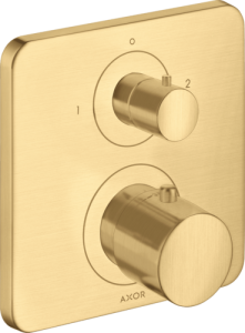 Dekoratyvinė dalis AXOR Citterio M potinkiniam termostatiniam maišytuvui, 2 funkcijų, šlifuoto aukso spalvos (Brushed Gold Optic)