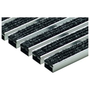 Grotelės VARIO 2.0 veltinio juostelės su nerūdijančio plieno profiliu 60x40cm 
