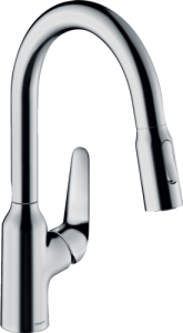 Plautuvės maišytuvas Hansgrohe M42 su ištraukiama žarna180, 2 jet