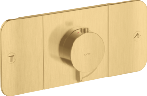 Dekoratyvinė dalis AXOR One potinkiniam termostatiniam maišytuvui, 2 funkcijų, šlifuoto aukso spalvos (Brushed Gold Optic)