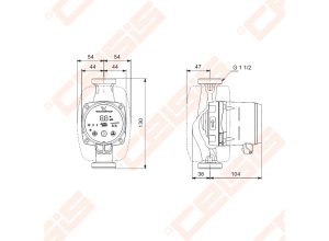 Cirkuliacinis siurblys Grundfos Alpha3 25-40 130mm