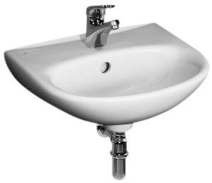 Praustuvas Jika ZETA, 400x320x155 mm, su 1 anga maišytuvui viduryje